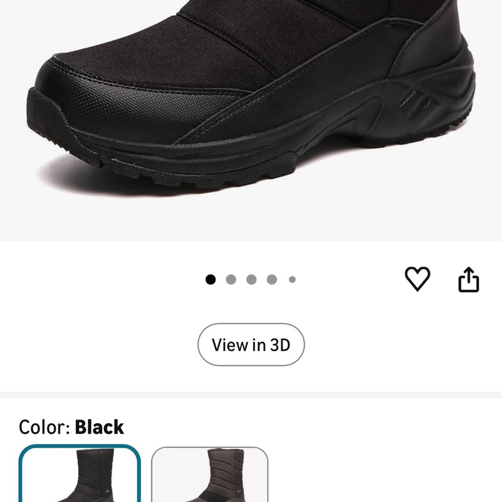 Black Winter Boots
